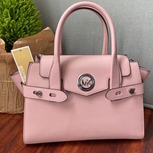 Michael Kors Carmen SM Flap Satchel Leather